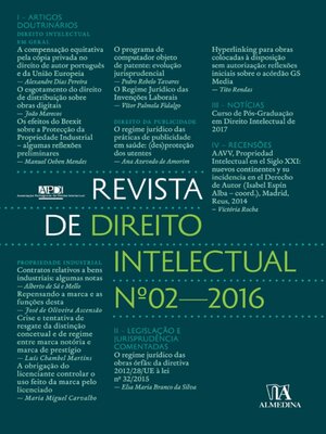 cover image of Revista de Direito Intelectual n.º 2--2016